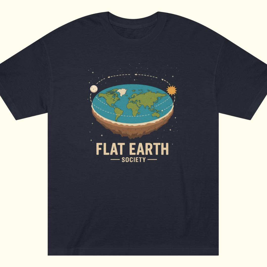 Flat Earth Society Tee